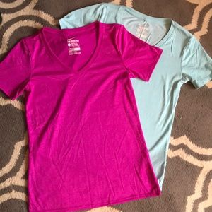 2 Nike vneck T-shirt